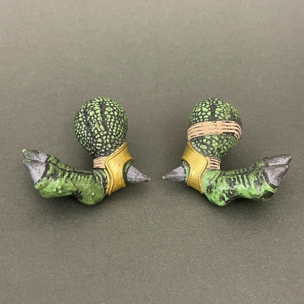 Mega Bloks Green Dragon Feet AS0988958 AS0988959 Replacement Add-on Pieces Parts